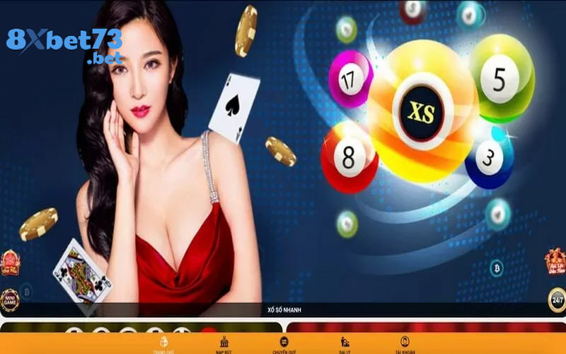 Giao diện xổ số 8XBET đỉnh của chóp